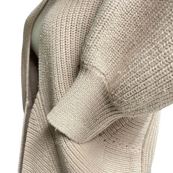 Aritzia Wilfred Darcey Cardigan Merino Wool Oversized Light Pink - Picture 5 of 13